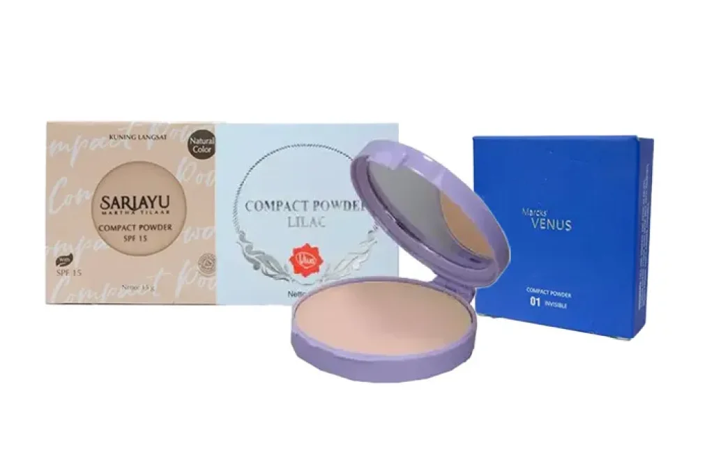bedak untuk wajah berminyak