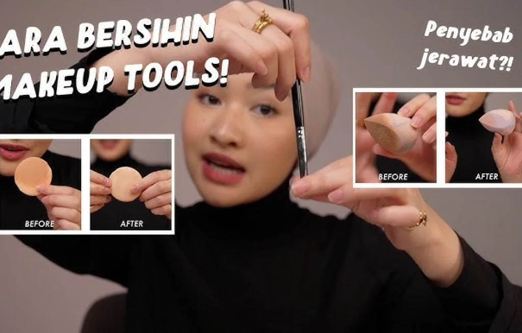 cara bersihin makeup